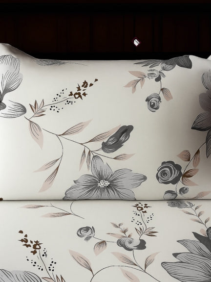 Floral Bliss – Premium Gift-Wrapped Bedsheet Set (3 Pc)