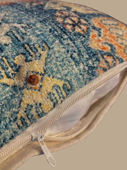 Set Of 2 Boho Mosaic Oblong Cushion – Tribal Ocean Edition