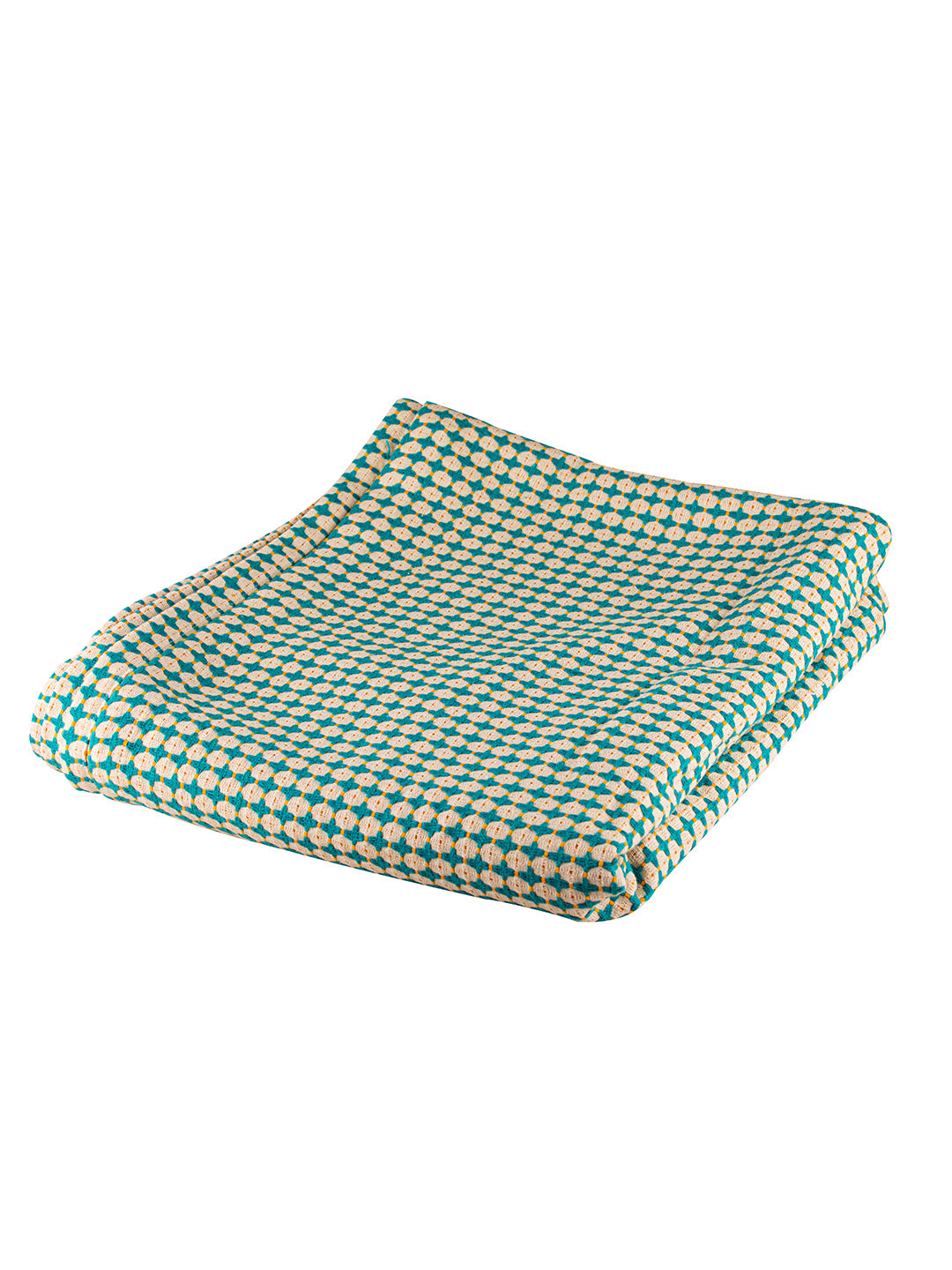 Set of 2 Dobby Design Green Color Cotton Single Bedcover Set, 1 Single Bedcover, with 1 Pillow Cover