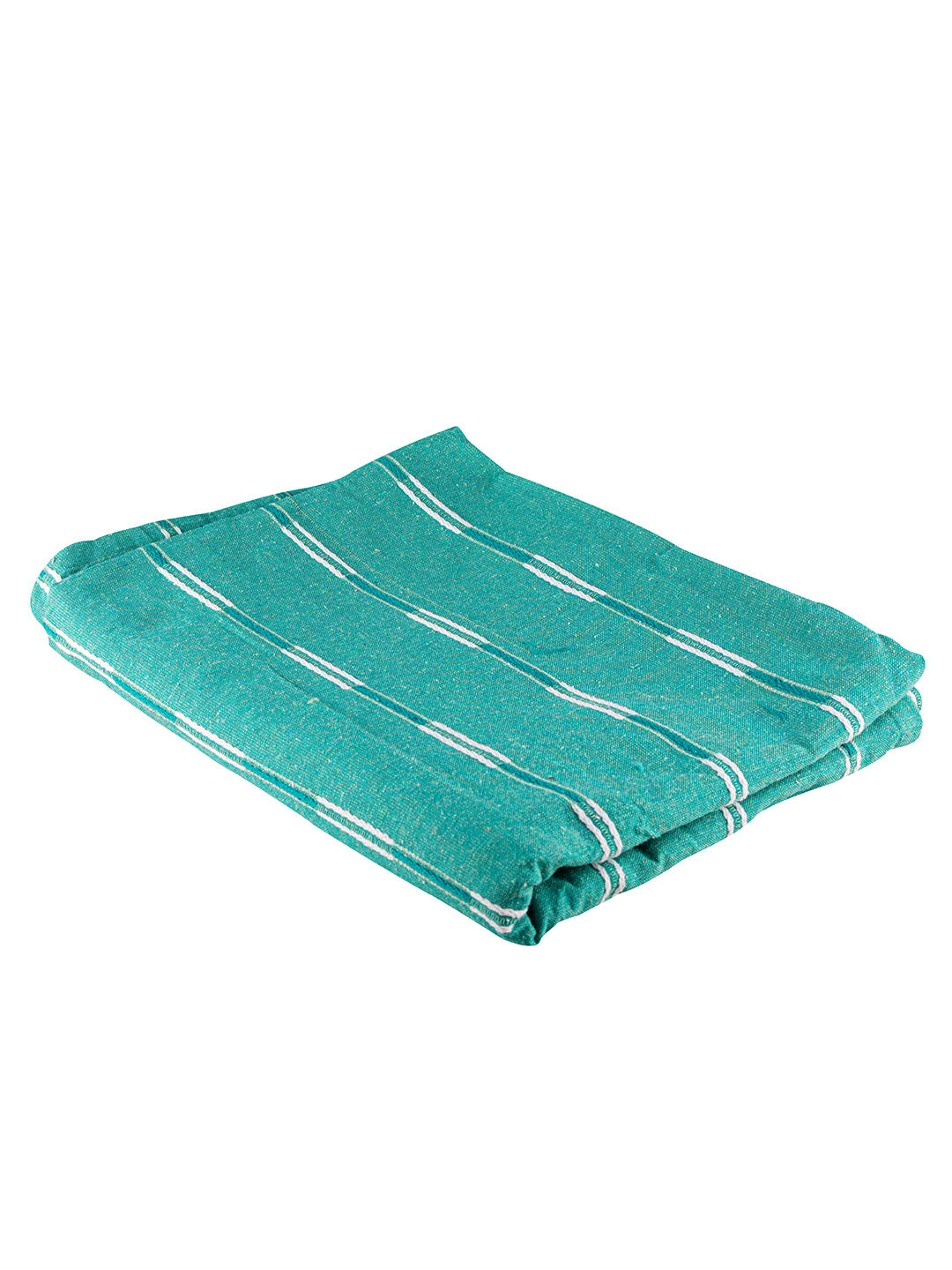 Set of 2 Solid Firozi Color Cotton Single Bedcover Set, 1 Single Bedcover, with 1 Pillow Cover