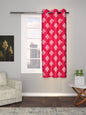 Printed Curtain in Pink/Fushia color made with  Cotton Material , Curtain - 1 pc