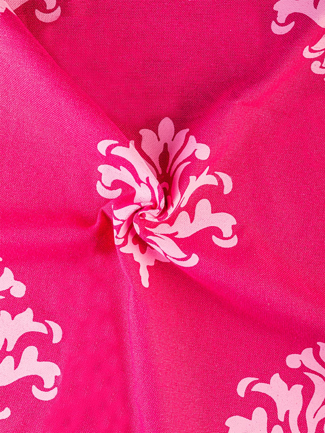 Printed Curtain in Pink/Fushia color made with  Cotton Material , Curtain - 1 pc