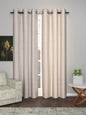 Jacquard woven Curtain in Firozi color made with Polycotton Material, Curtain - 1 pc