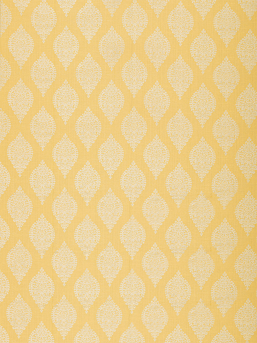 Jacquard woven Curtain in Yellow colour made with  Poly cotton Material , Curtain - 1 pc