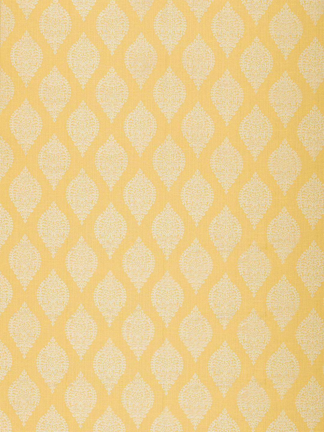 Jacquard woven Curtain in Yellow colour made with  Poly cotton Material , Curtain - 1 pc