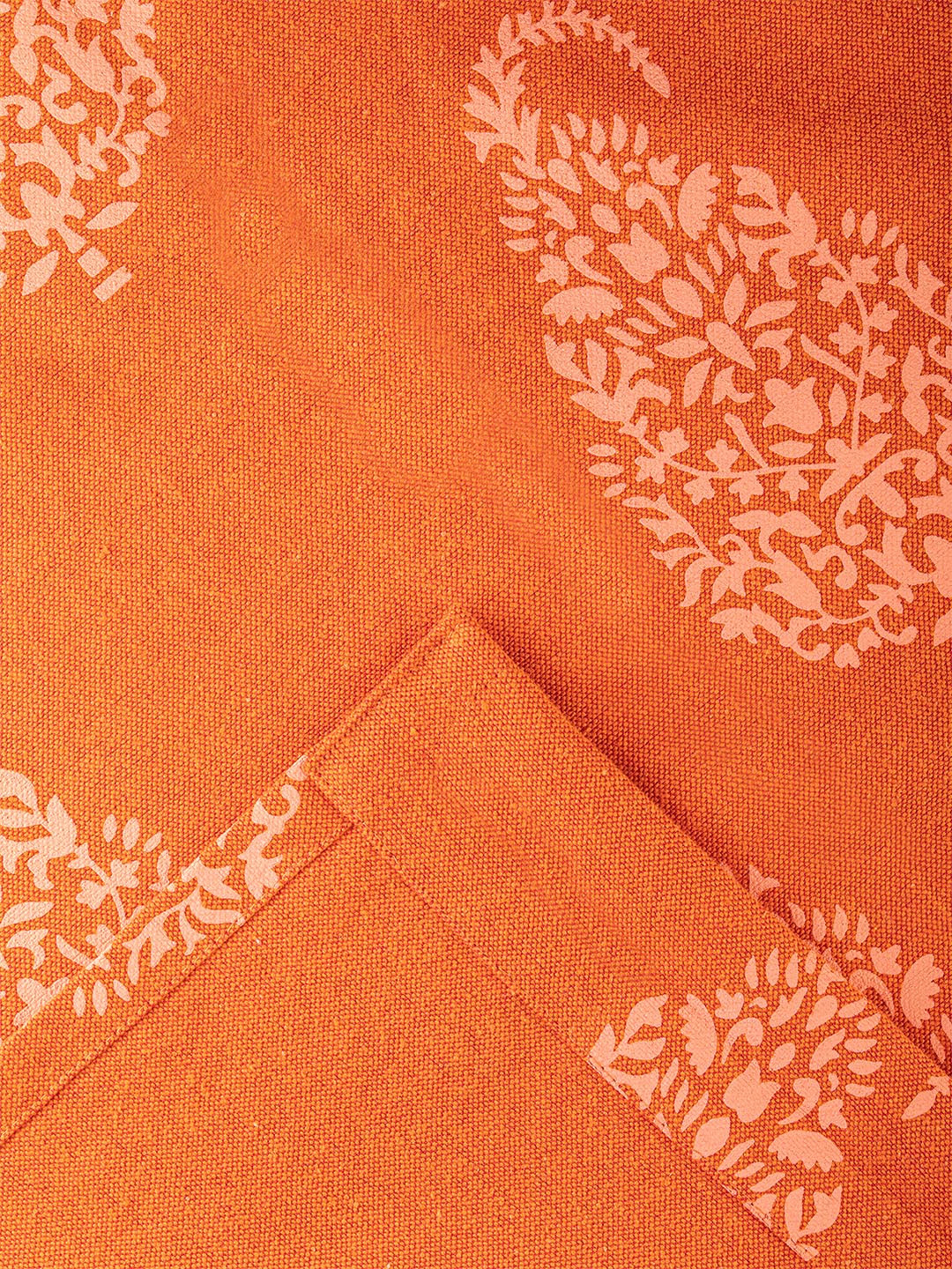 Shamray catty Printed Curtains  in Rust color made with  Cotton Material , Curtain - 1 pc