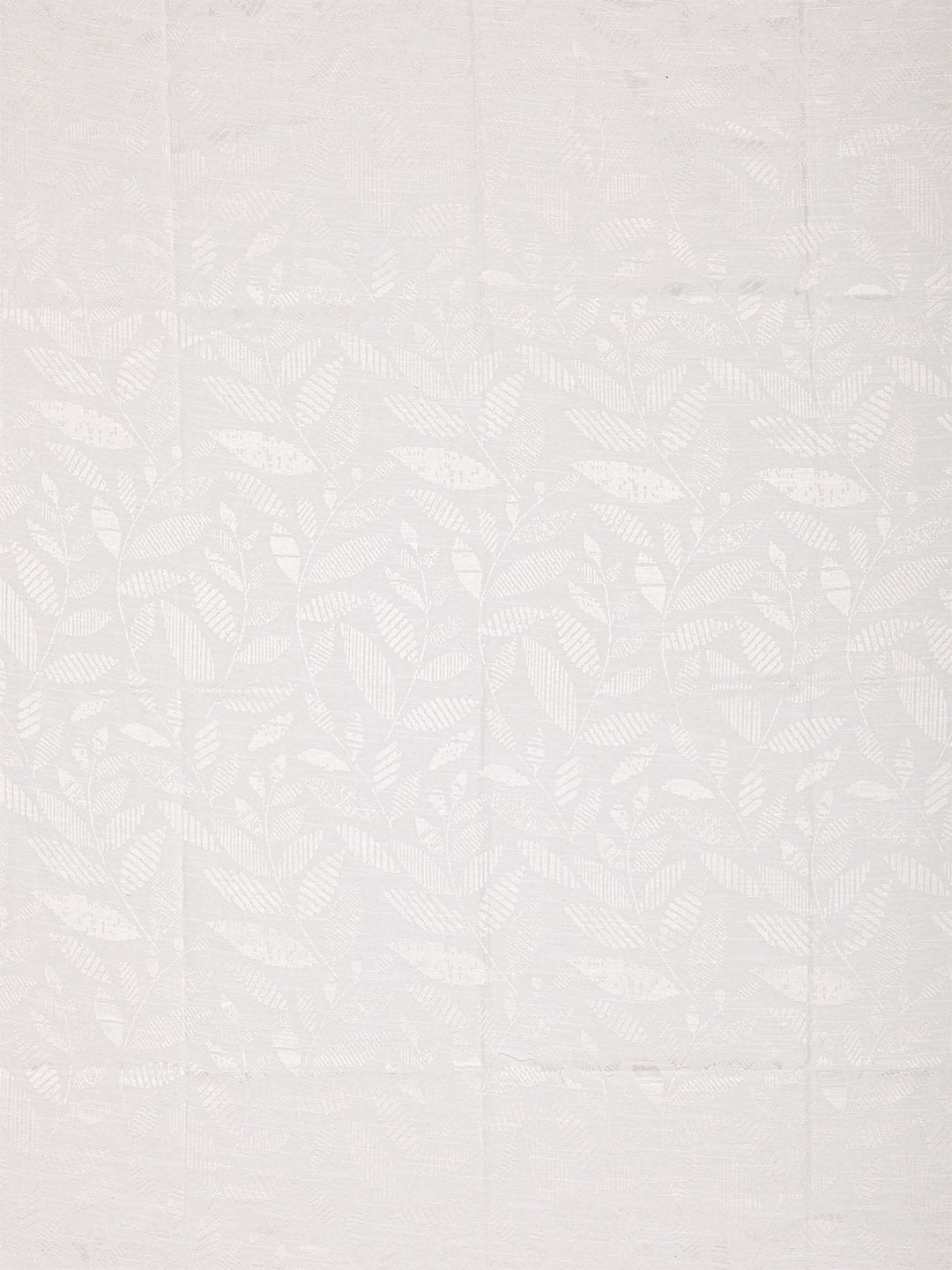 Jacquard Woven Curtain in White color made with  Polycotton Material , Curtain - 1 pc