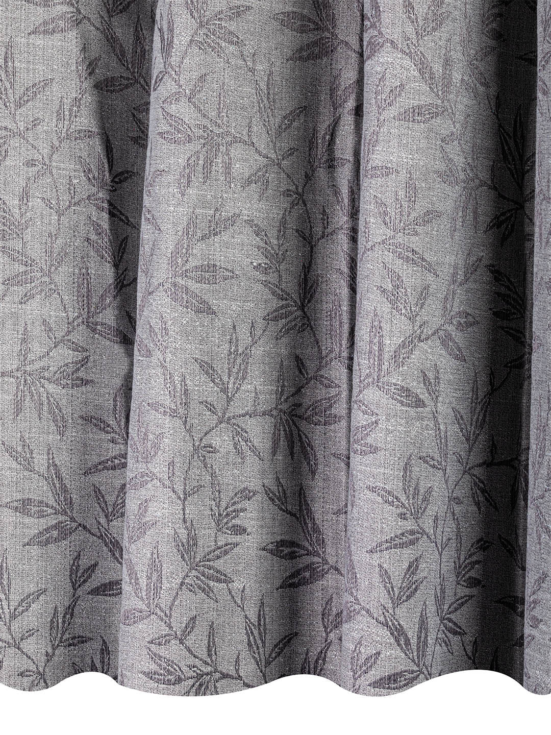 Jacquard Woven Curtain in Silver color made with  Polycotton Material , Curtain - 1 pc