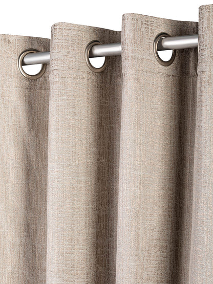 Jacquard woven Curtain in Firozi color made with Polycotton Material, Curtain - 1 pc