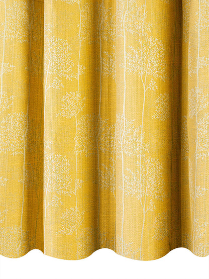 Jacquard woven Curtain in Pista Green/Yellow color made with  Polycotton Material , Curtain - 1 pc