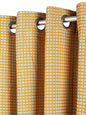 Jacquard woven Curtains in Yellow color made with  Cotton Material , Curtain - 1 pc