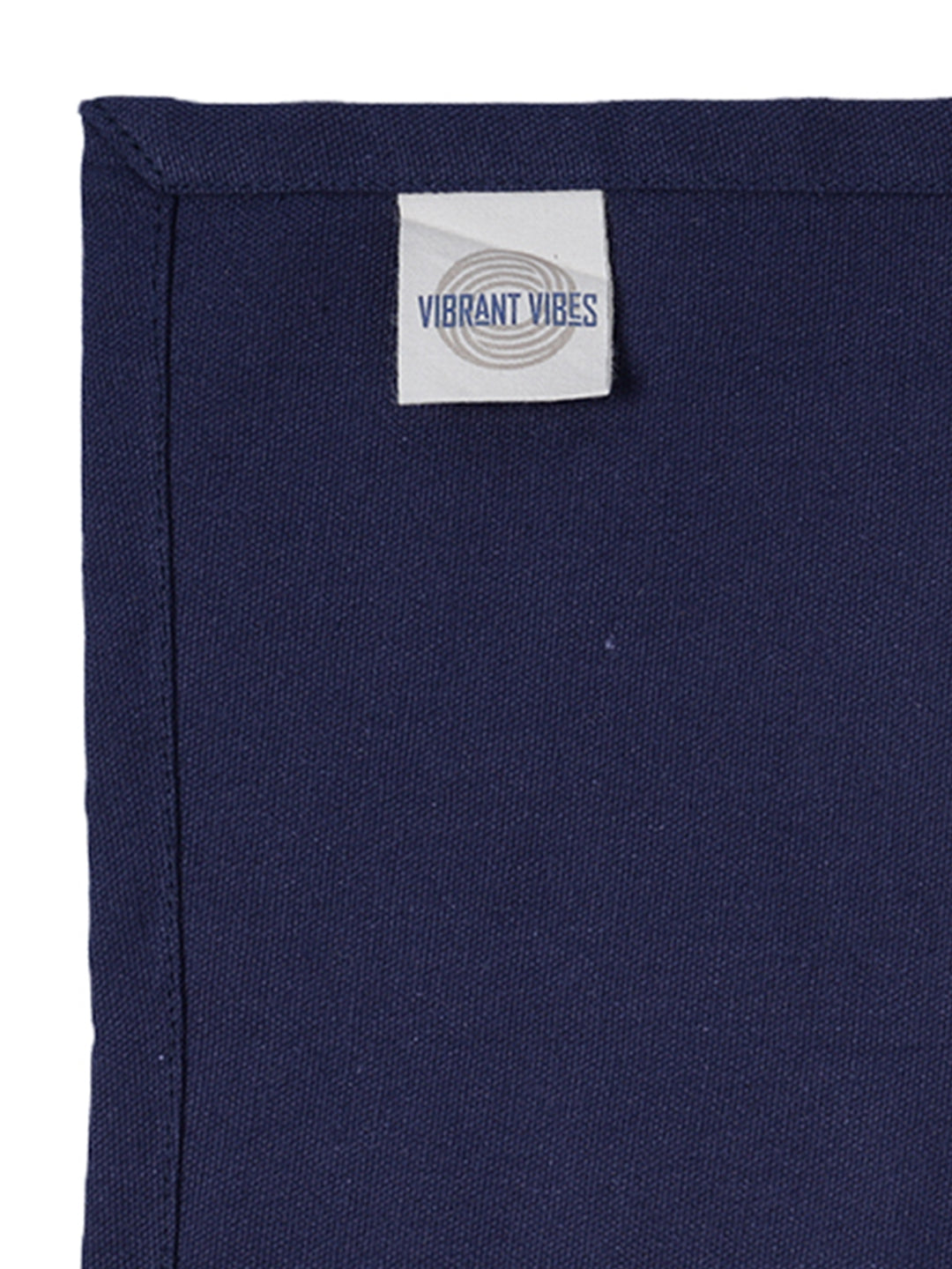 Set of 6 Cotton Plain Navy Blue Color Table Napkin, 6pc Napkin Set