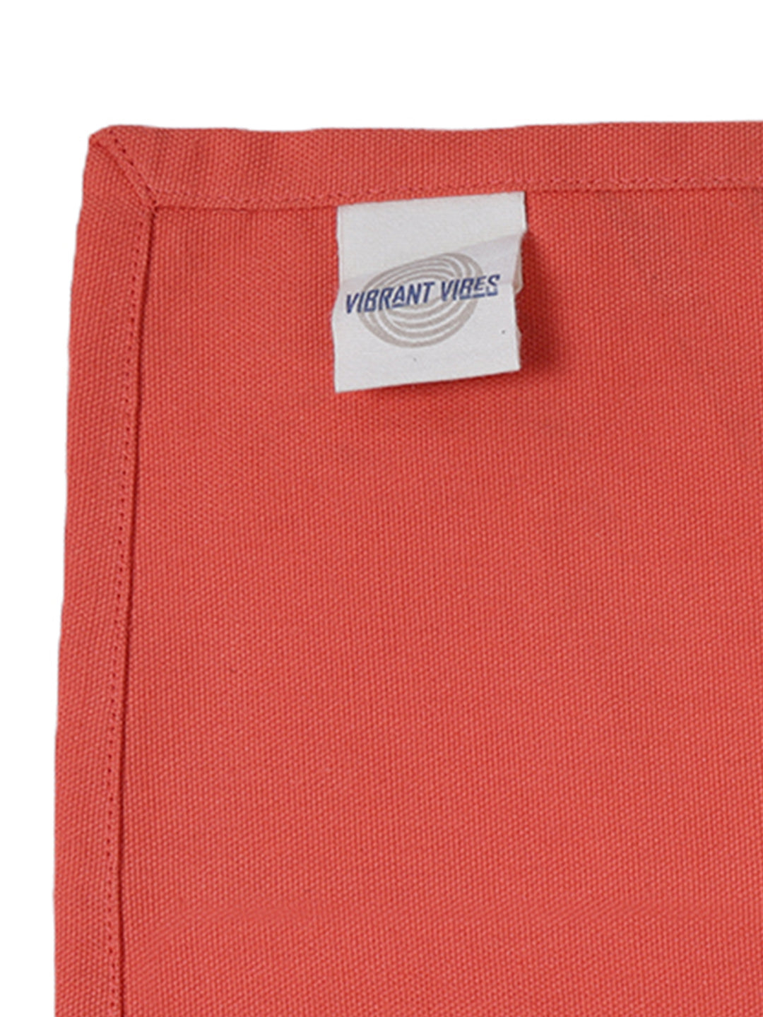 Set of 6 Cotton Plain Peach Color Table Napkin, 6pc Napkin Set