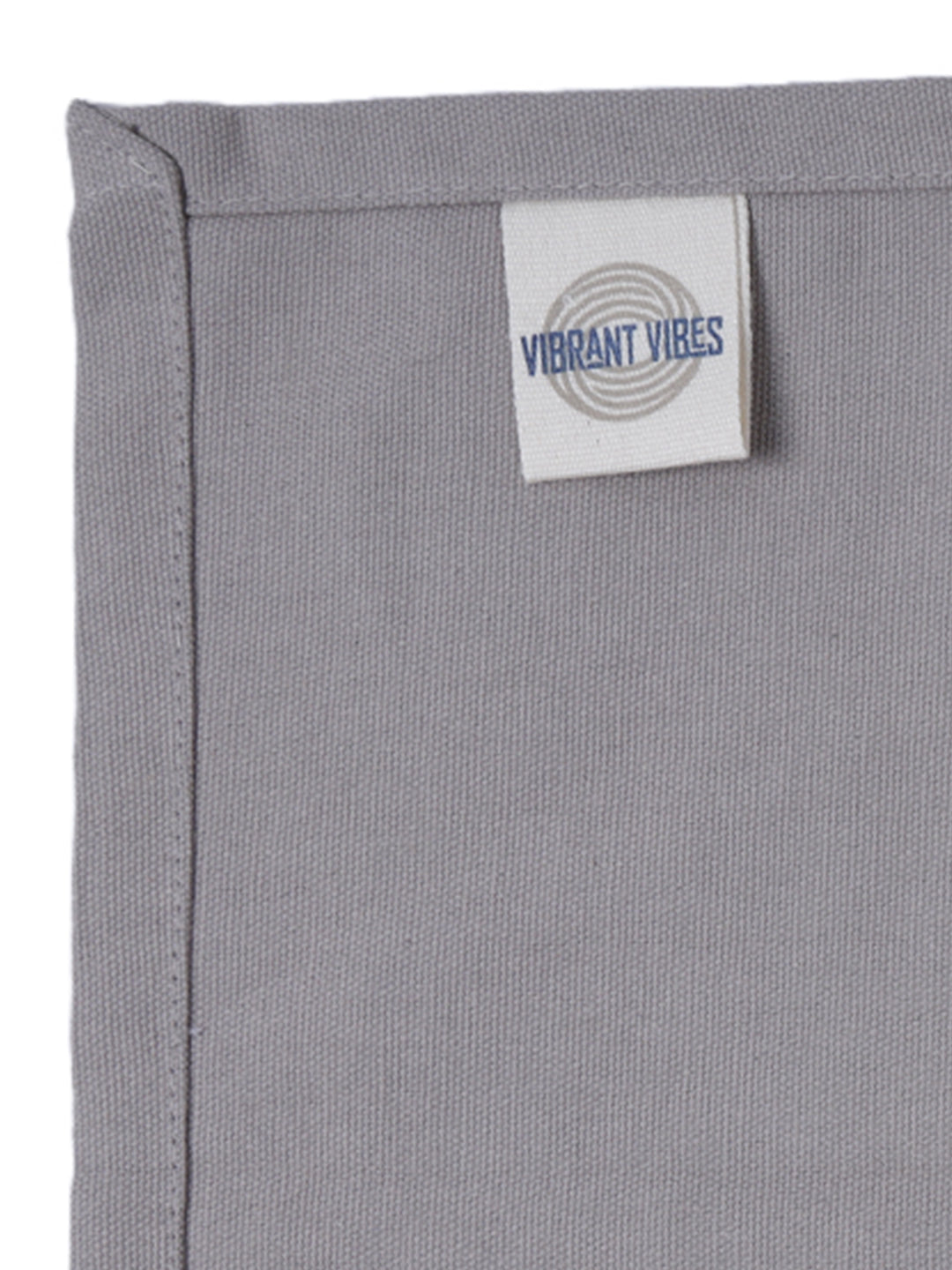 Set of 6 Cotton Plain Grey Color Table Napkin, 6pc Napkin Set