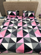 Soumya Pink Warm Double Bedsheet with 2 pillow covers