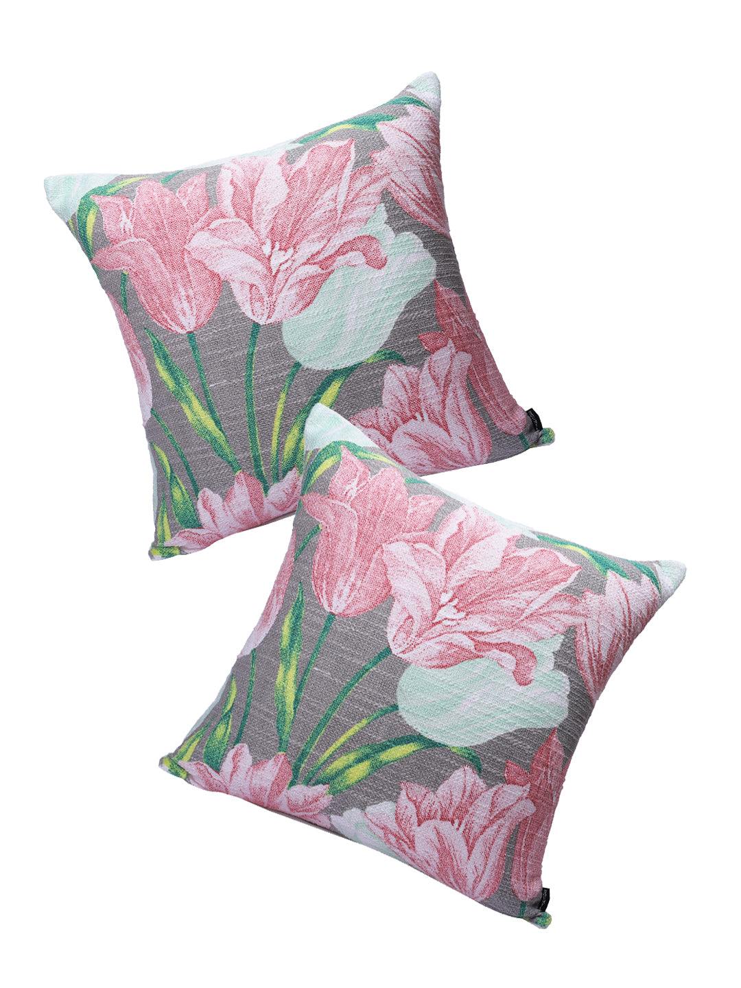 Set of 2 Premium Poly Cotton Printed Multi Color Cushion Cover, 2 pc Cushion Cover