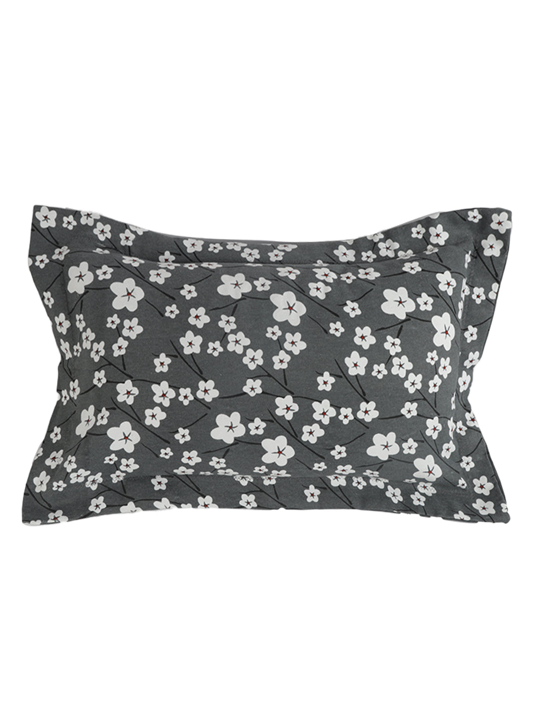 Pillow Covers in Grey color made with  Cotton Material , Bedding - 2 Pcs