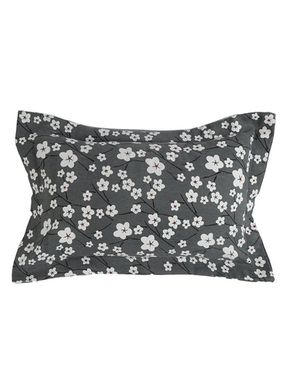 Pillow Covers in Grey color made with  Cotton Material , Bedding - 2 Pcs