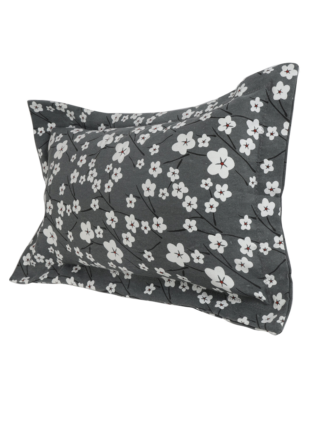 Pillow Covers in Grey color made with  Cotton Material , Bedding - 2 Pcs