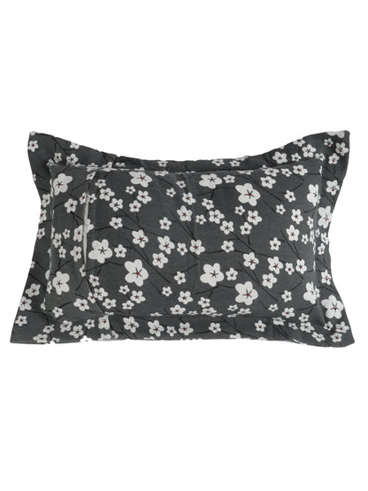 Pillow Covers in Grey color made with  Cotton Material , Bedding - 2 Pcs