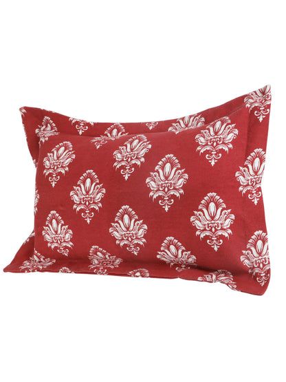 Pillow Covers in Mehroon color made with  Cotton Material , Bedding - 2 Pcs