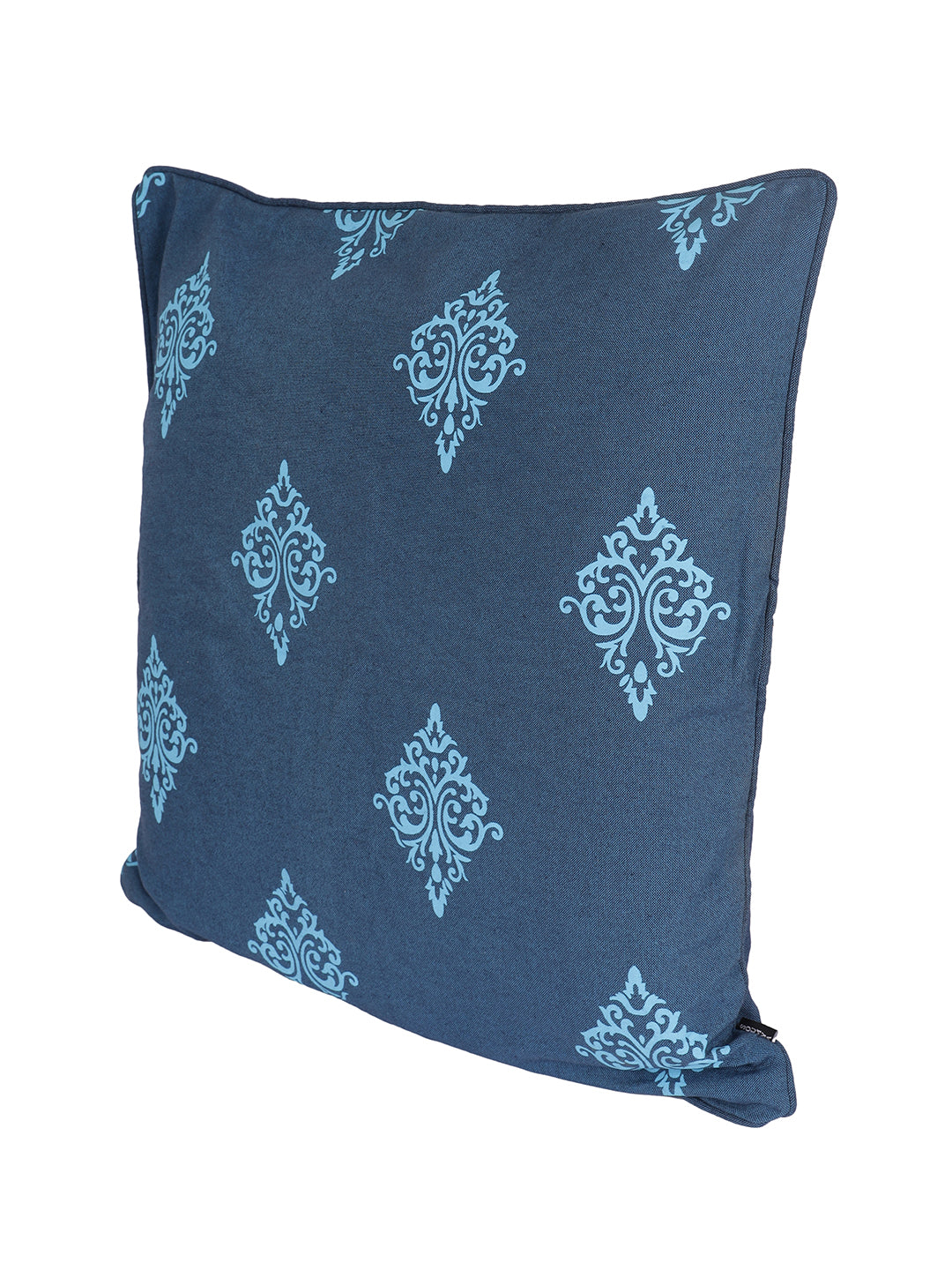 Set of 2 Premium Cotton Printed Blue Color Cushion Cover Set, 2 pc Cushion Cover