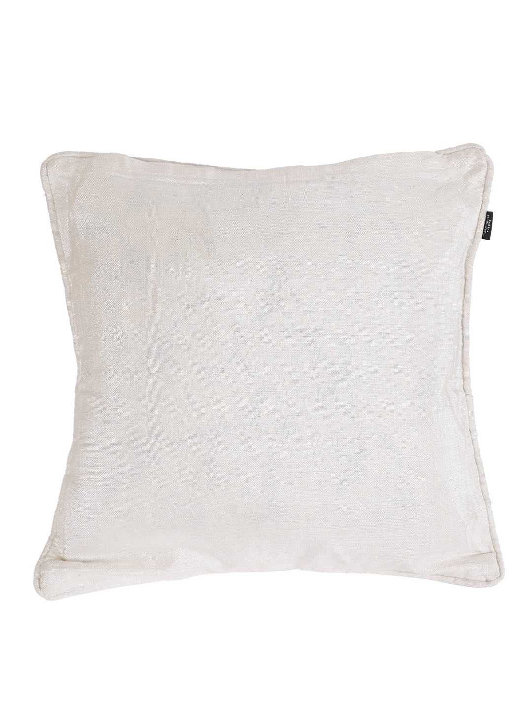 100% Polyester Jute Digital Lilly Pink Printed Cushion Cover, Pack of 2