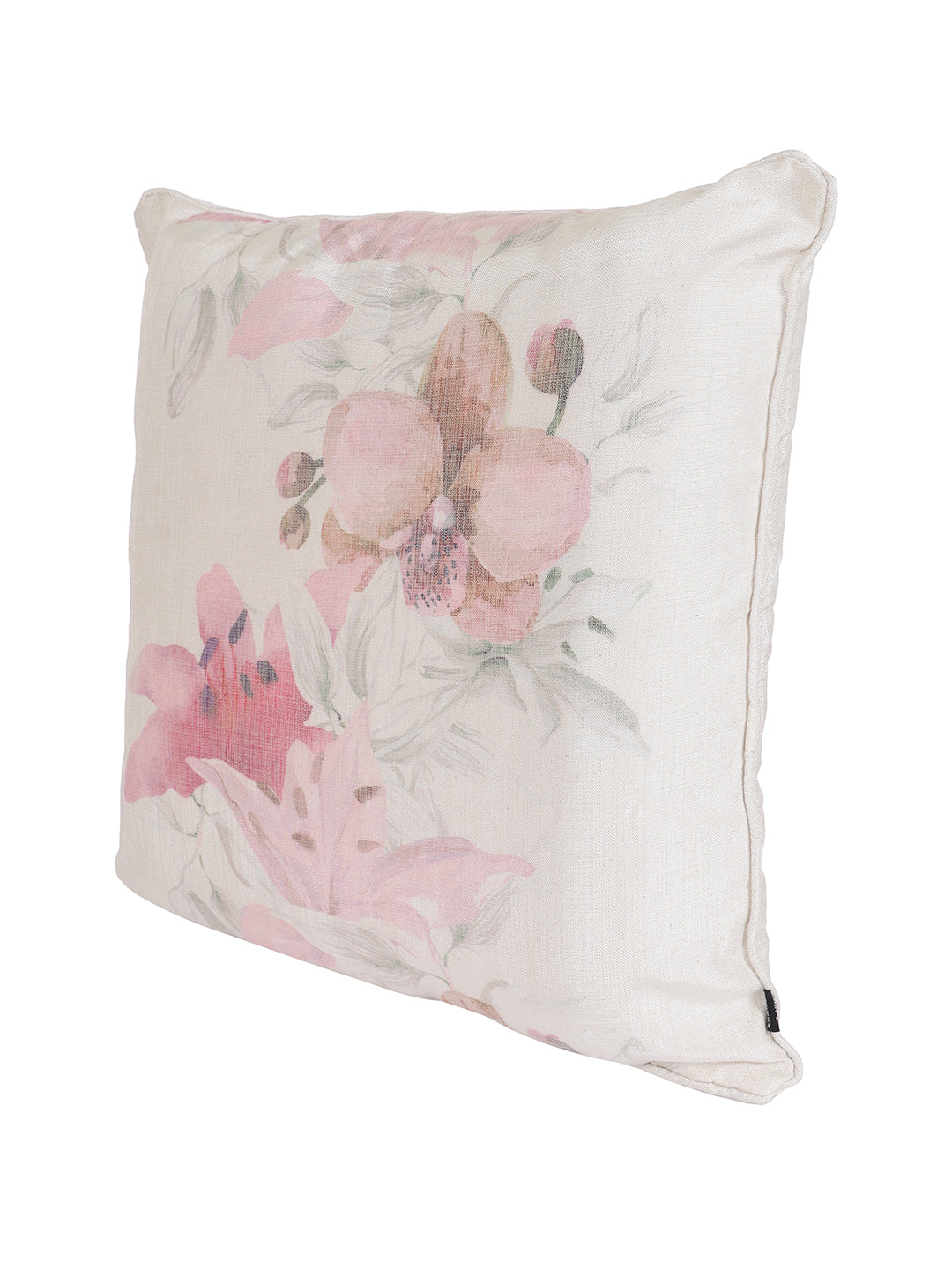 Set of 2 Premium Floral Design Pink Color Cushion Cover Set, 2 pc Cushion Cover