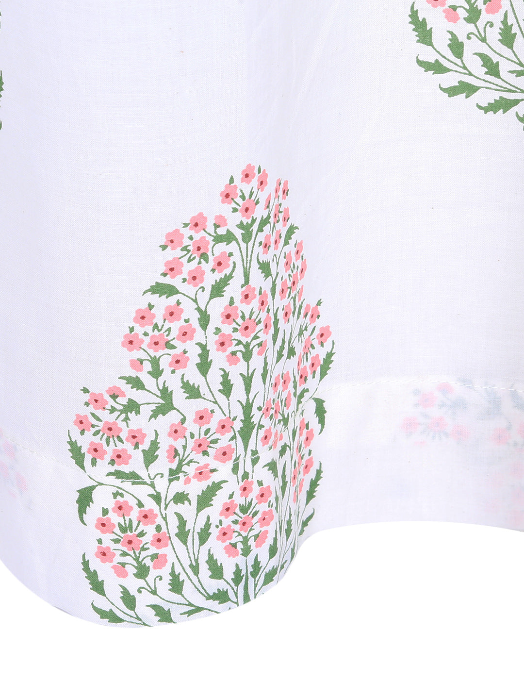 Soumya Premium Lightweight Voile Semi Sheer Pink Eyelet Curtain, Pack of 2