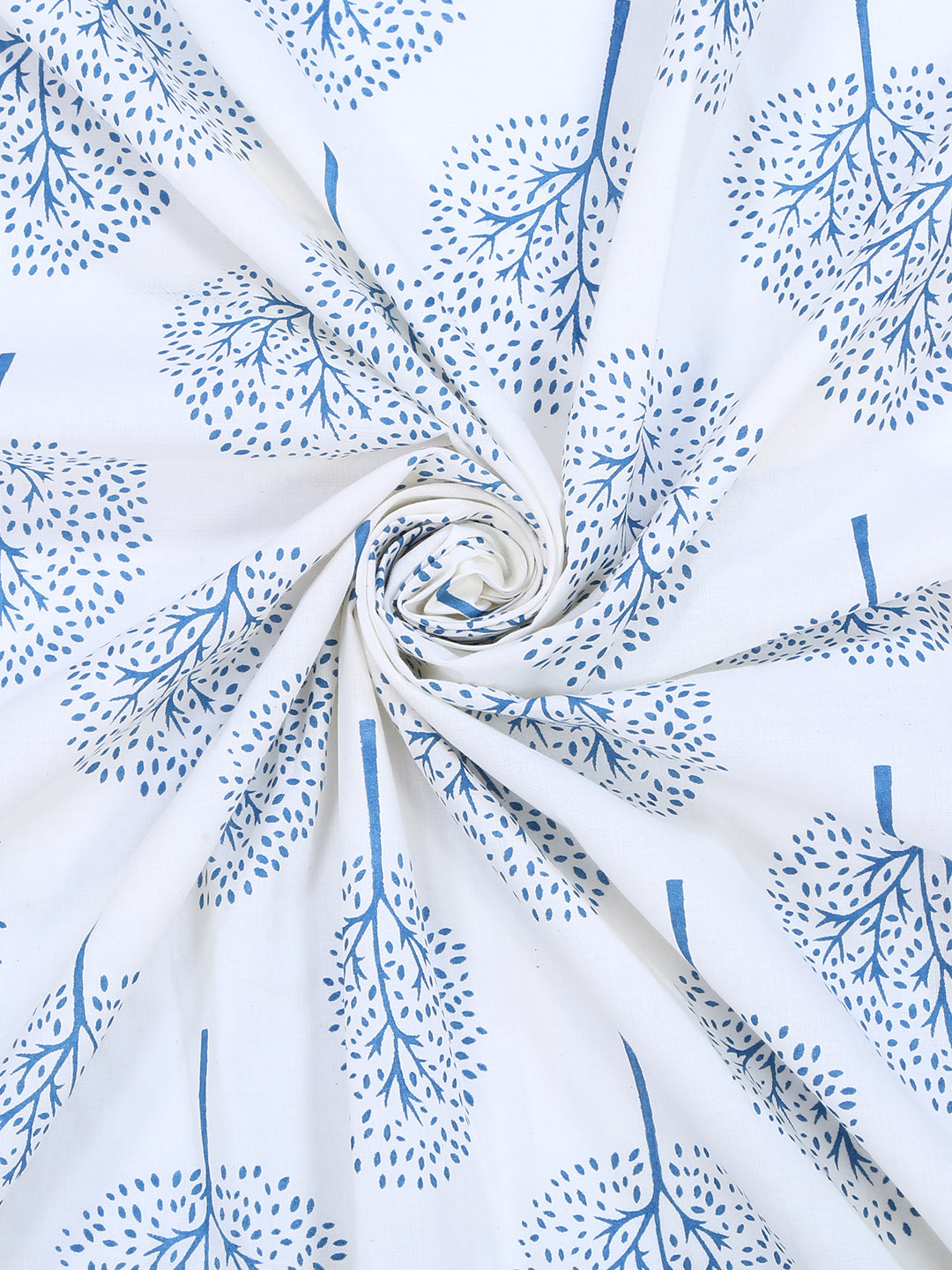 Soumya Premium Lightweight Voile Semi Sheer Blue Eyelet Curtain, Pack of 1