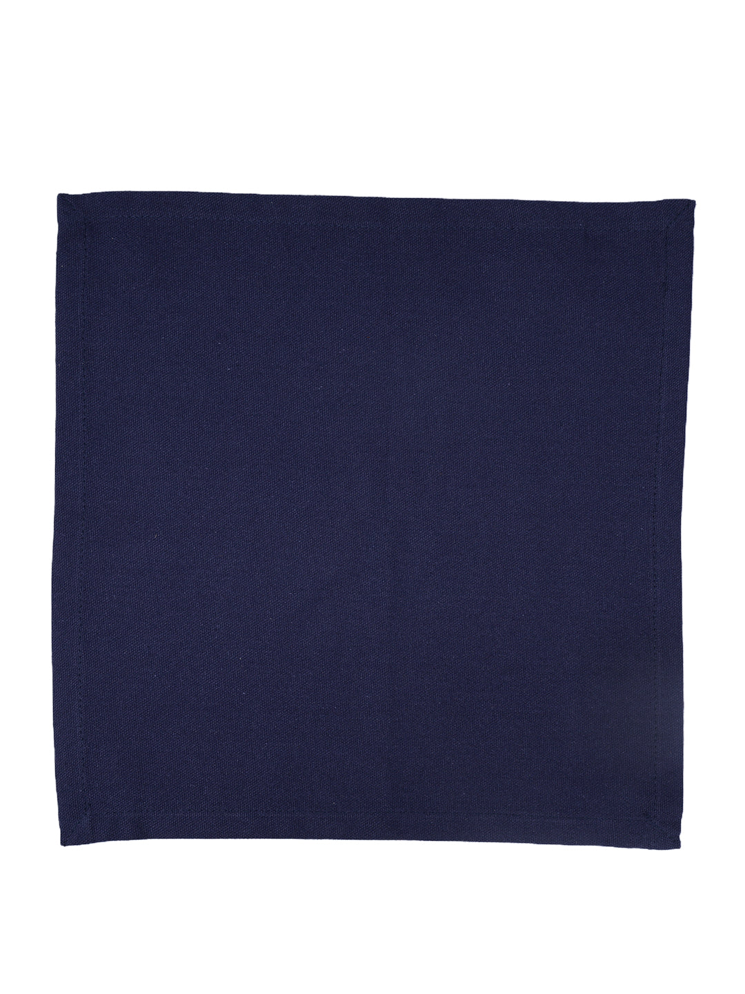 Set of 6 Cotton Plain Navy Blue Color Table Napkin, 6pc Napkin Set