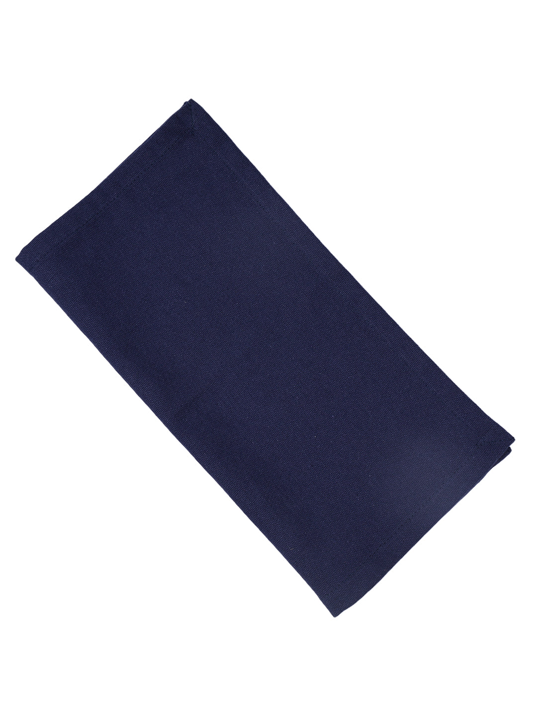 Set of 6 Cotton Plain Navy Blue Color Table Napkin, 6pc Napkin Set