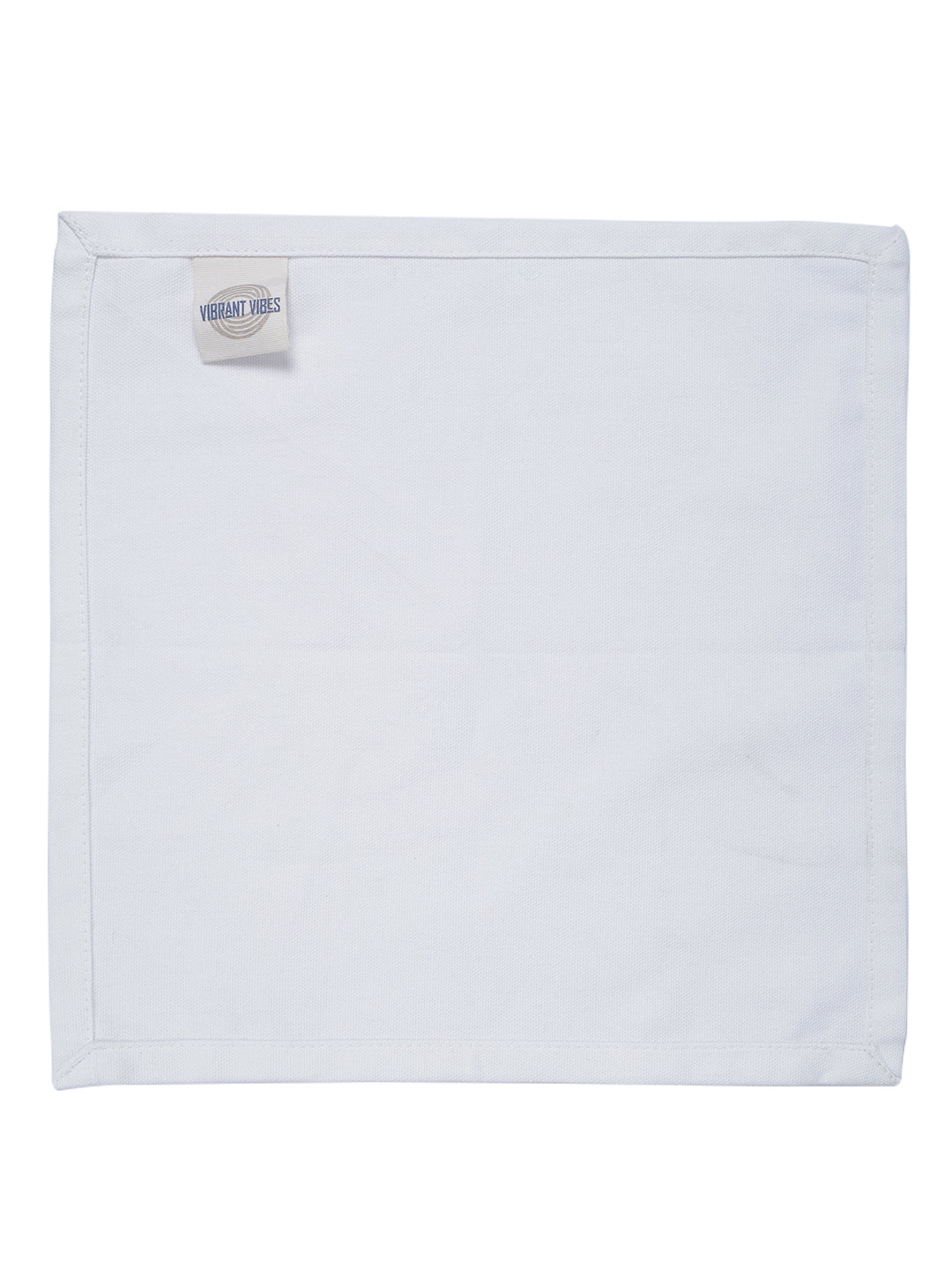 Set of 6 Cotton Plain White Color Table Napkin, 6pc Napkin Set