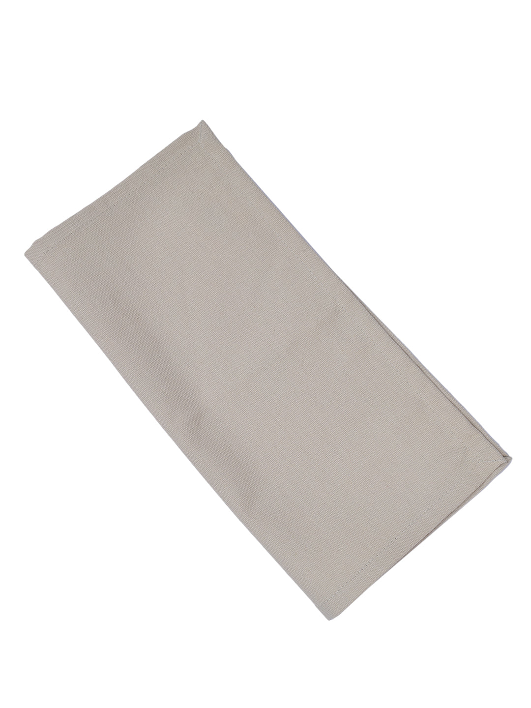 Set of 6 Cotton Plain Beige Color Table Napkin, 6pc Napkin Set