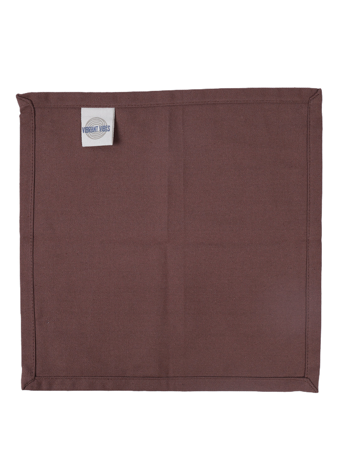 Set of 6 Cotton Plain Brown Color Table Napkin, 6pc Napkin Set