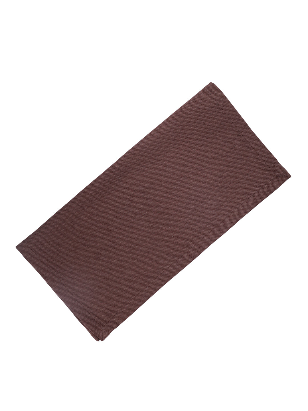 Set of 6 Cotton Plain Brown Color Table Napkin, 6pc Napkin Set
