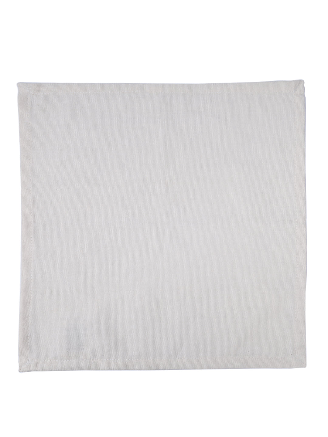 Set of 6 Cotton Plain Off White Color Table Napkin, 6pc Napkin Set