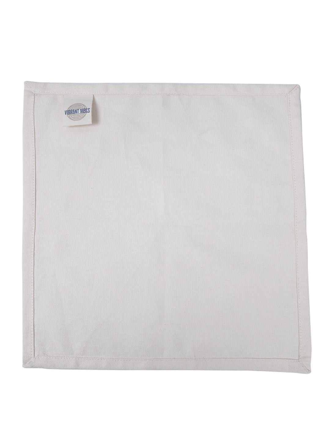 Set of 6 Cotton Plain Off White Color Table Napkin, 6pc Napkin Set