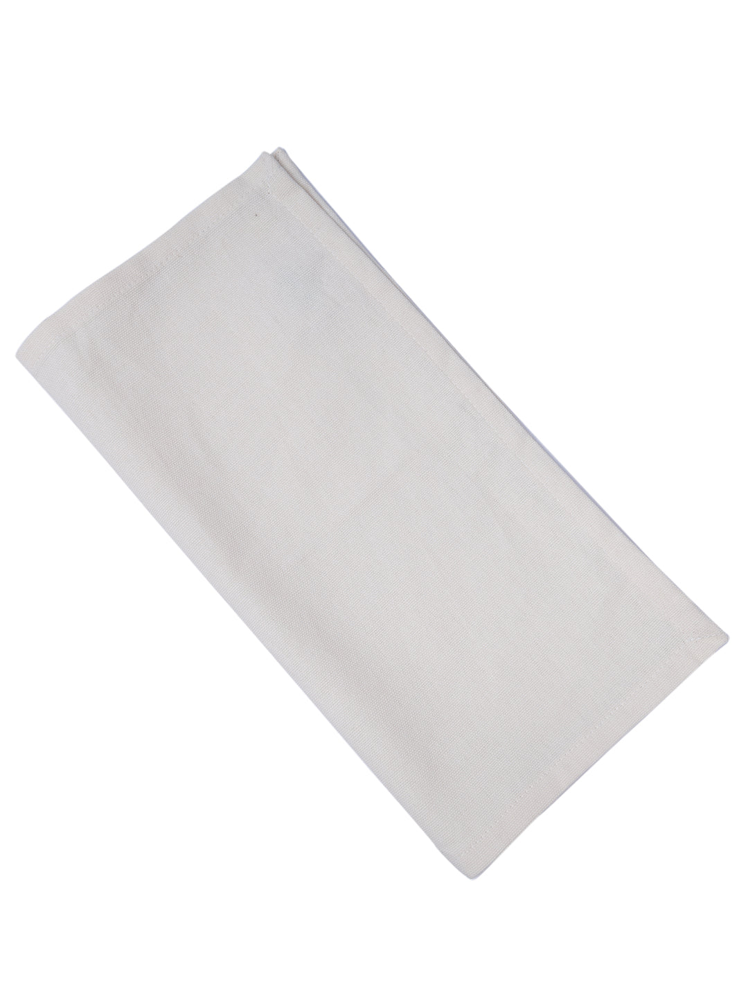 Set of 6 Cotton Plain Off White Color Table Napkin, 6pc Napkin Set