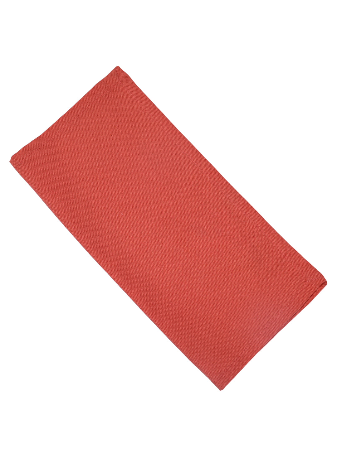 Set of 6 Cotton Plain Peach Color Table Napkin, 6pc Napkin Set