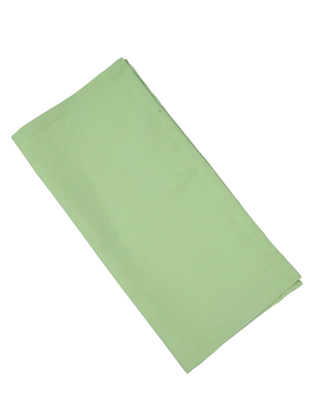 Set of 6 Cotton Plain Lime Green Color Table Napkin, 6pc Napkin Set