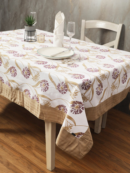 Table Covers in Purple color made with  Cotton Material , Kitchen Linen - 1 pc