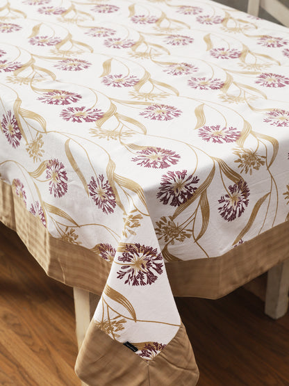 Table Covers in Purple color made with  Cotton Material , Kitchen Linen - 1 pc