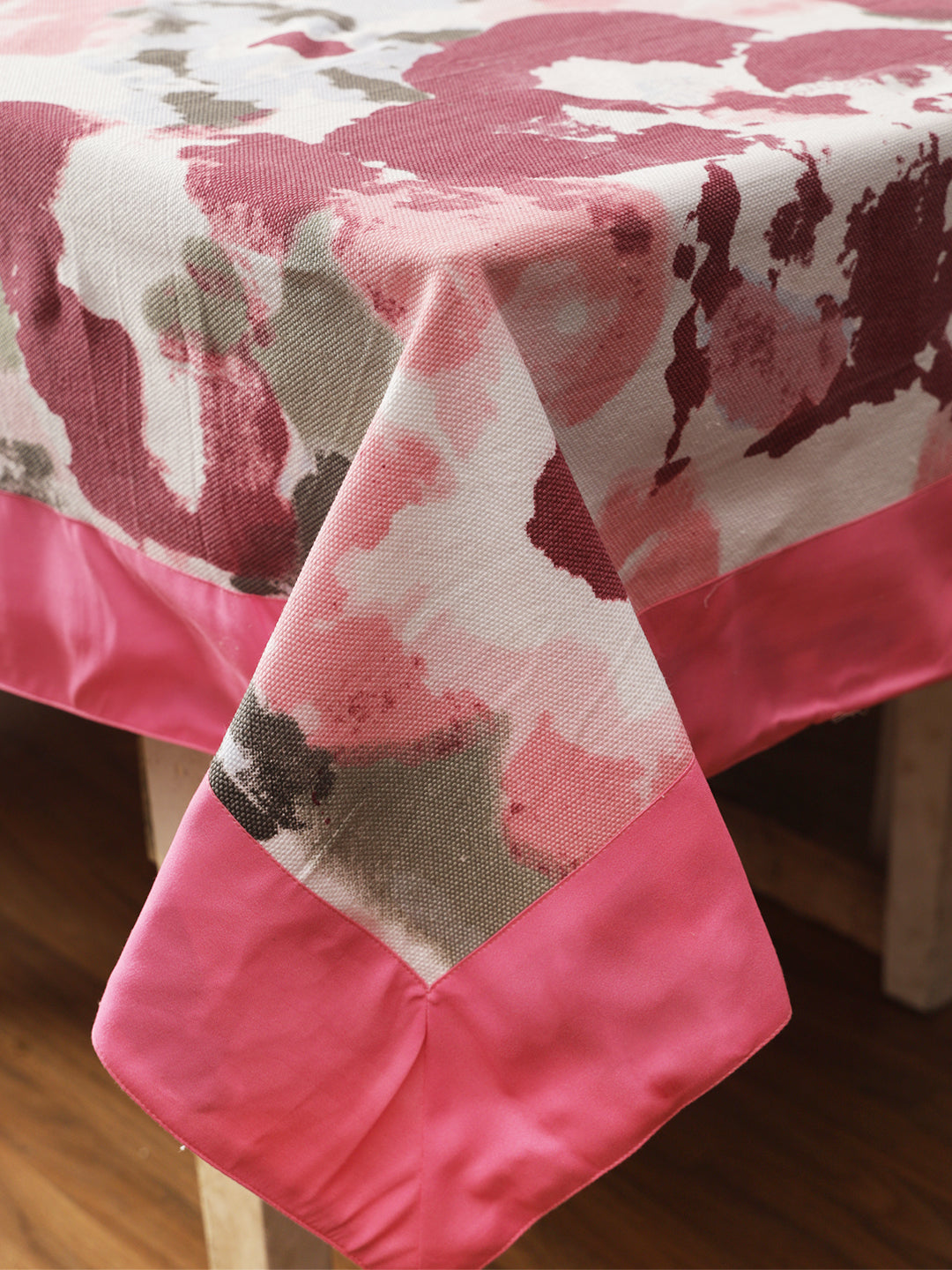 Table Covers in Pink color made with  Cotton Material , Kitchen Linen - 1 pc