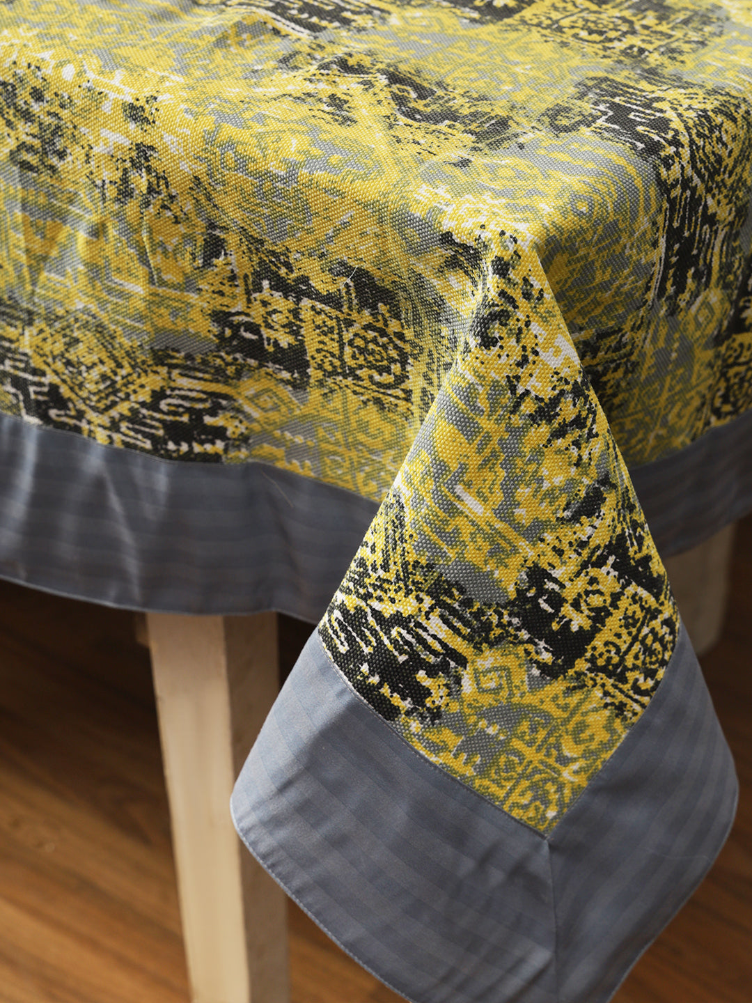 Table Covers in Yellow color made with  Cotton Material , Kitchen Linen - 1 pc