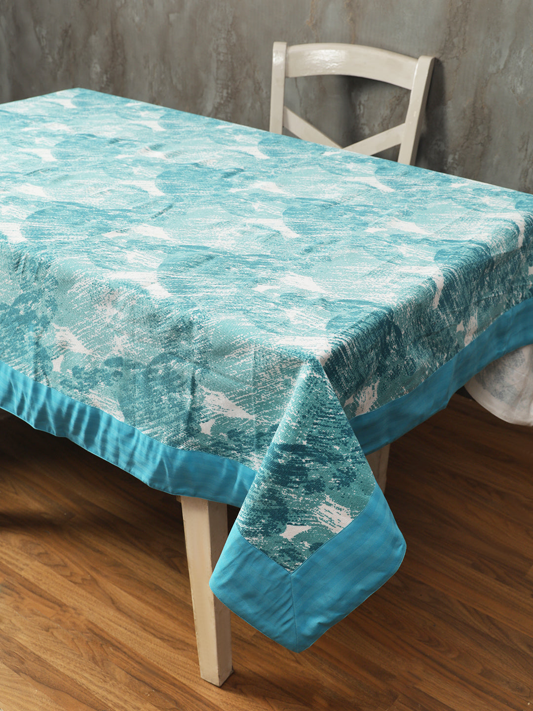 Table Covers in Firozi color made with  Cotton Material , Kitchen Linen - 1 pc