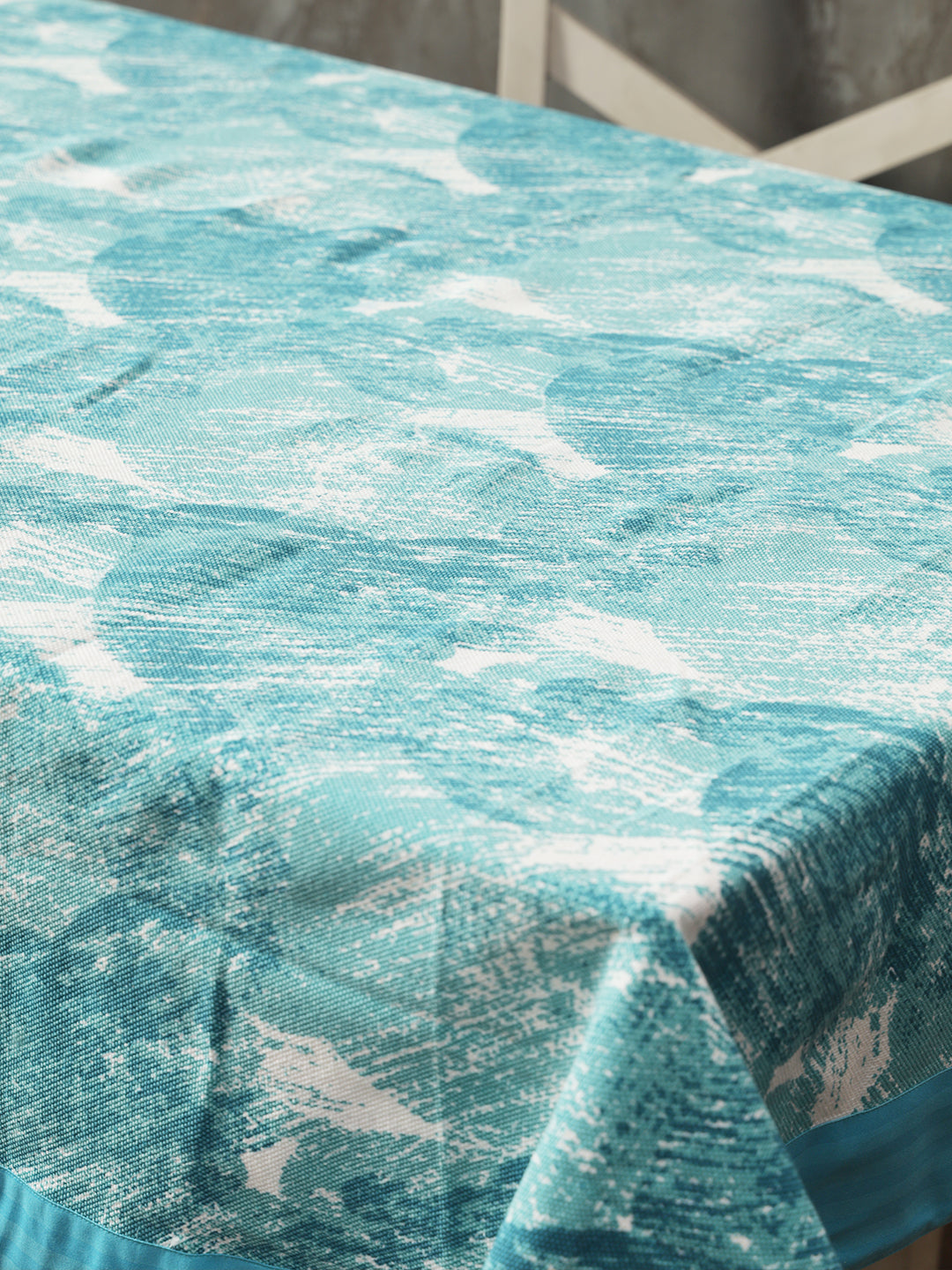 Table Covers in Firozi color made with  Cotton Material , Kitchen Linen - 1 pc