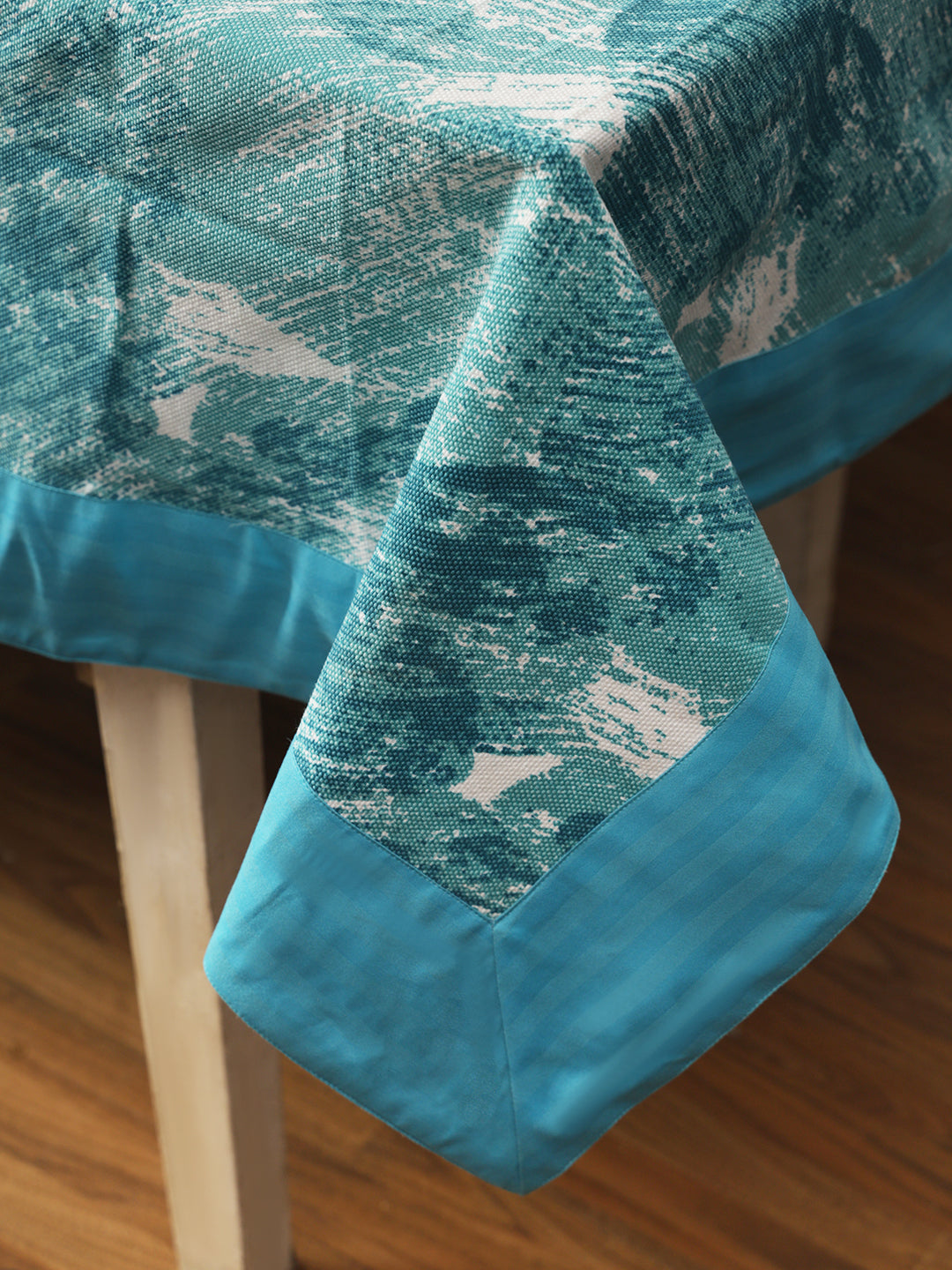 Table Covers in Firozi color made with  Cotton Material , Kitchen Linen - 1 pc