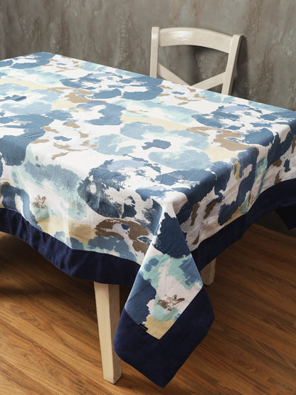 Table Covers in Blue color made with  Cotton Material , Kitchen Linen - 1 pc