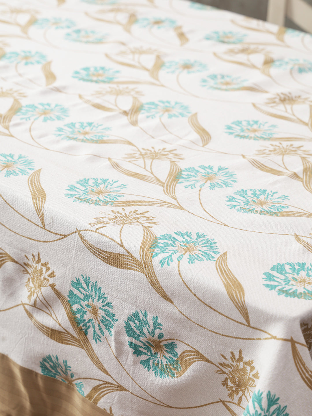 Table Covers in Firozi color made with  Cotton Material , Kitchen Linen - 1 pc